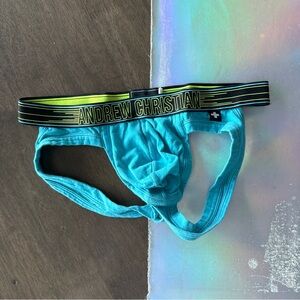 Andrew Christian Blue Jockstrap size Medium
